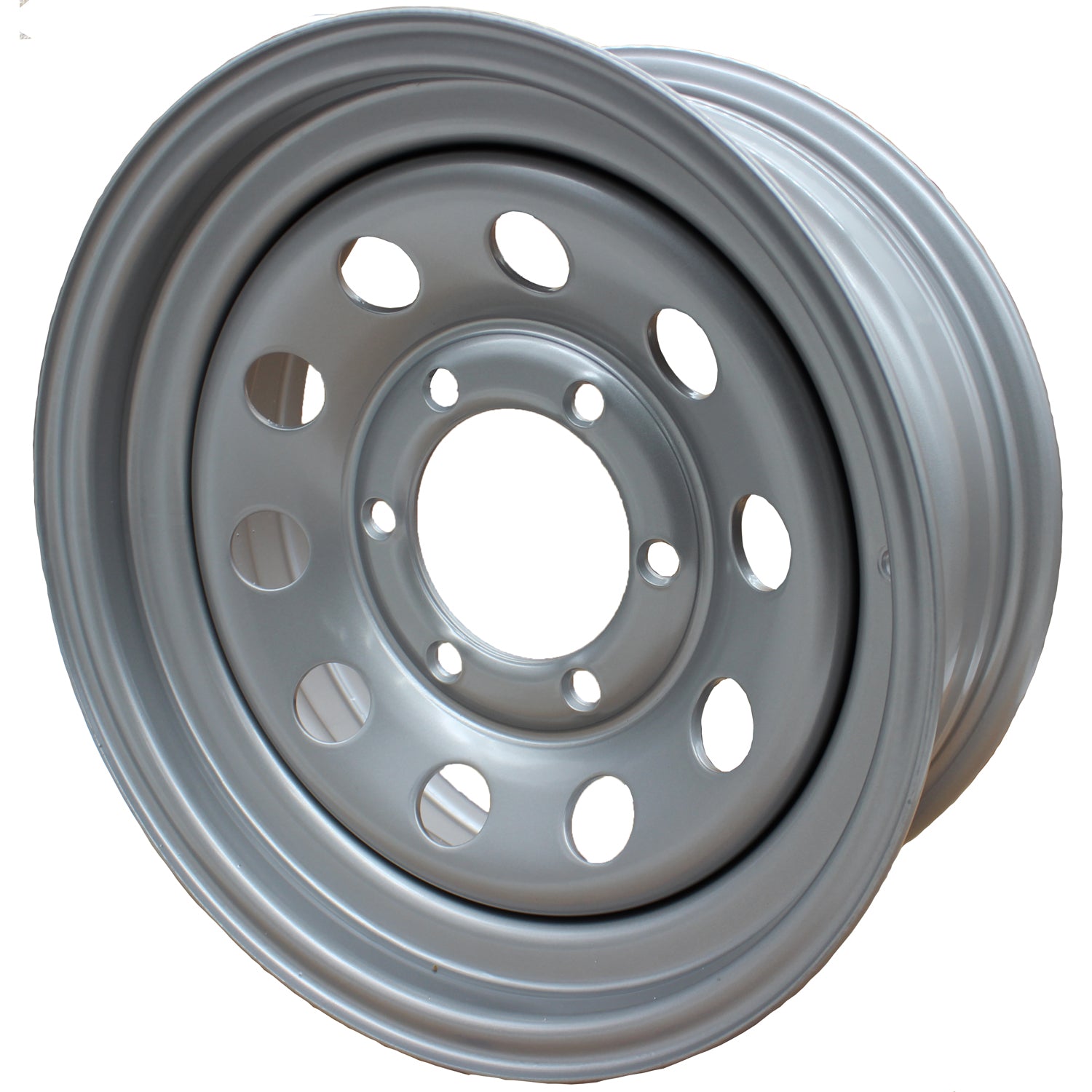 Premium Service 15x6 6 On 5.5 Modular Steel Wheel  - Silver