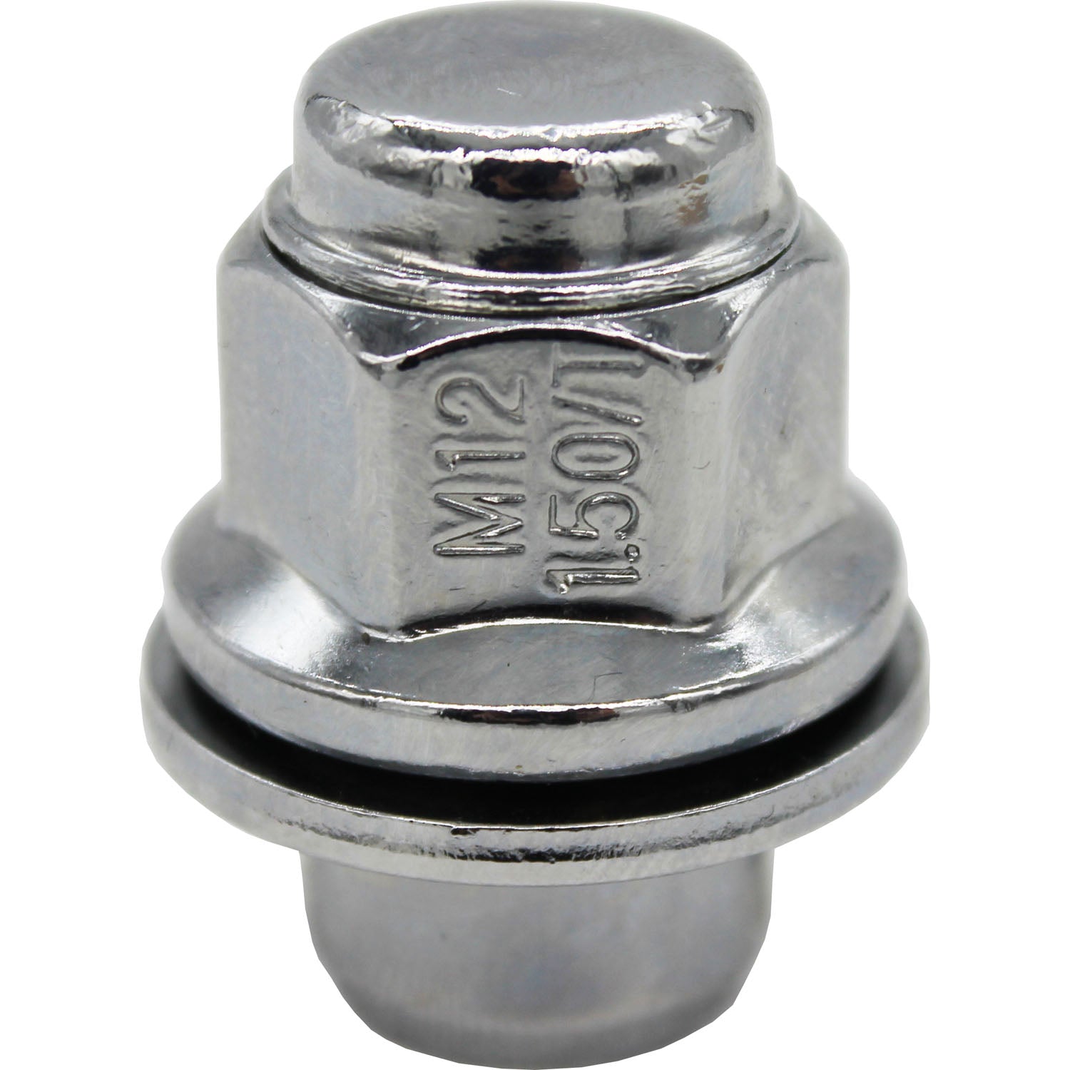 Ascot LN-10 M12 x 1.50" Bulge Medium Mag 13/16" Hex Lug Nut - Pack of 20