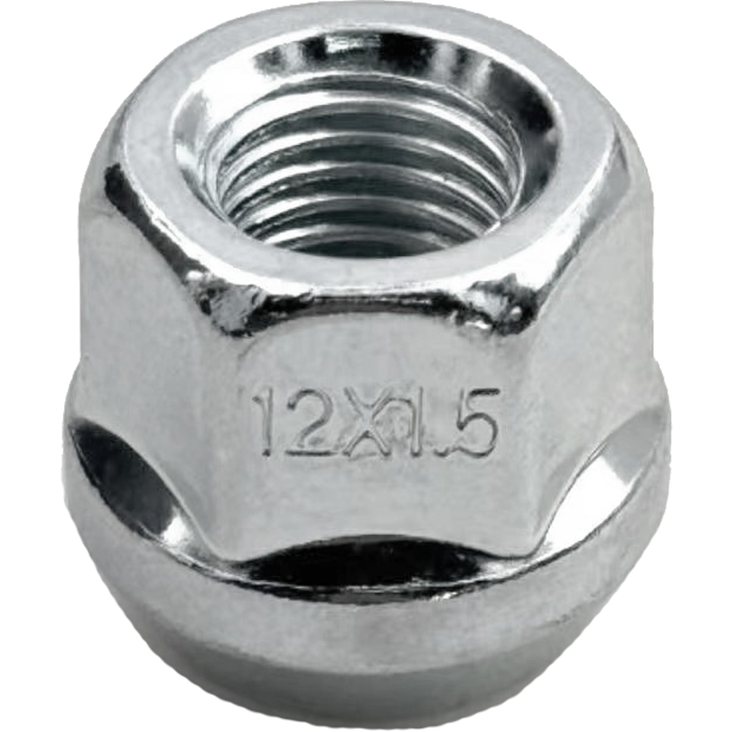 Ascot LN-28 M12 x 1.50" Open End Bulge Acorn Zinc Lug Nut 3/4" Hex