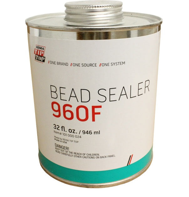 Rema Tip Top 960F Tire Bead Sealer with Brush Top - 32fl.oz / 946ml Pack of 2