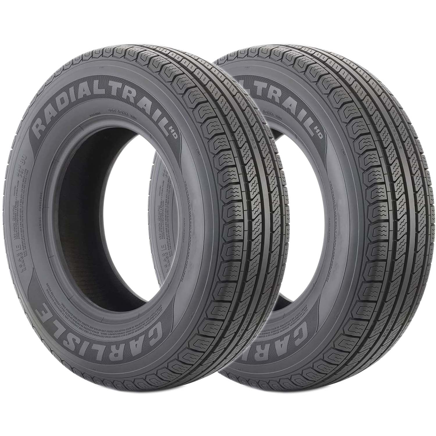 Carlisle Radial Trail HD Trailer Tire LRC 6ply ST175/80R13 Pack of 2