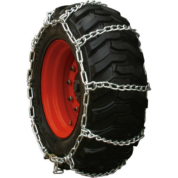Peerless 0341055 Wide Base Skid Steer 10-16.5 Twist 4-Link Tire Chains (1 Pair)