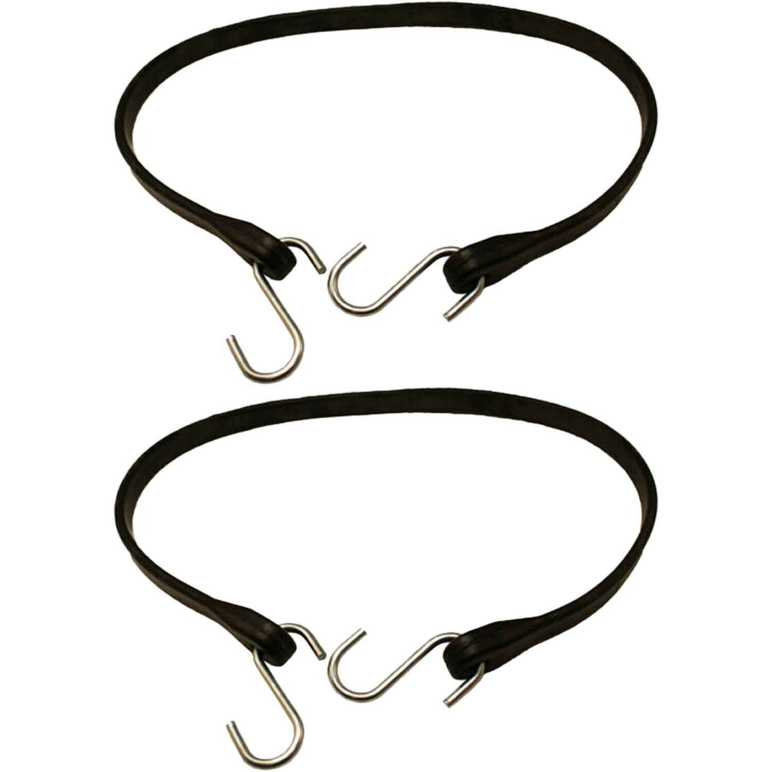 Peerless CC8409 9" EPDM Rubber Bungee Tarp Strap with Hooks Pack of 2