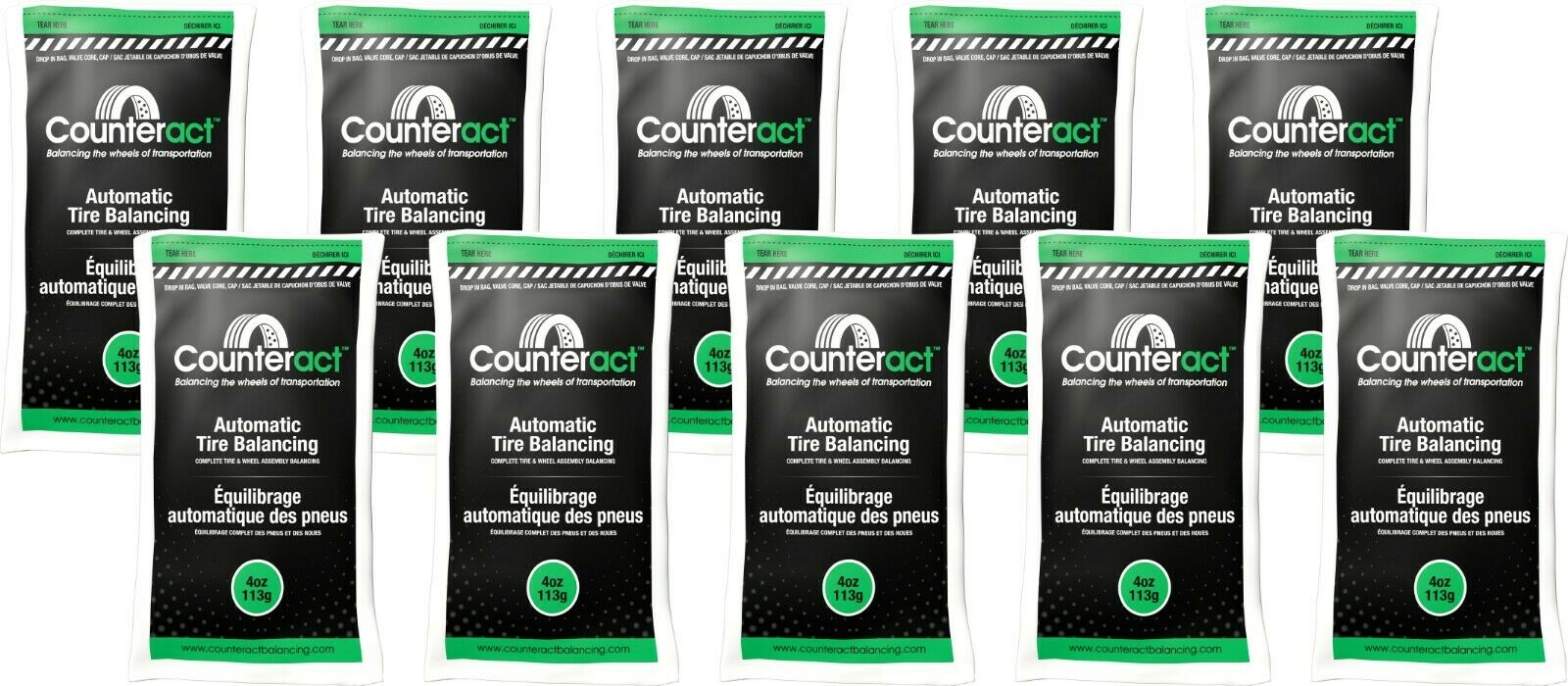 Counteract 040BNB Tire Balancing Beads 4 oz (1 Case/92 Bags)