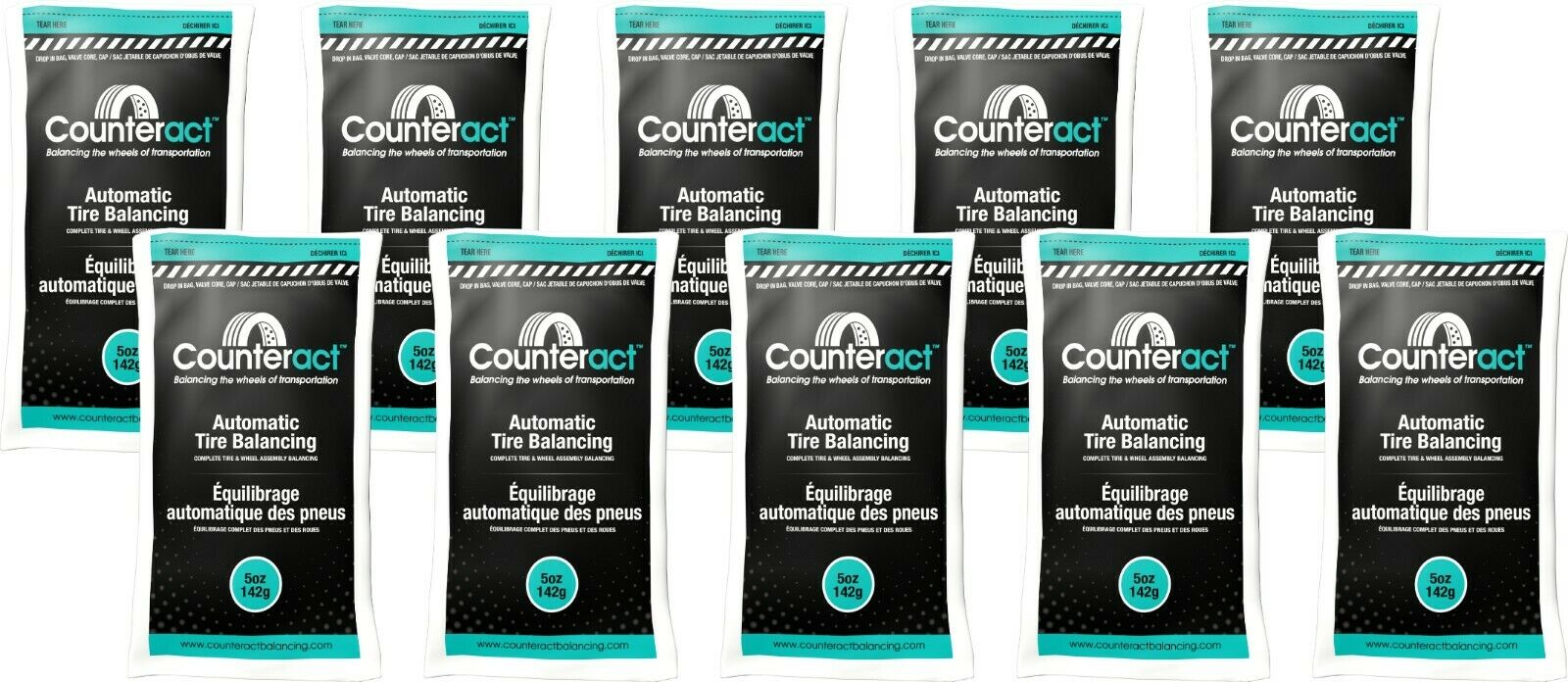 Counteract 050BNB Tire Balancing Beads 5 oz (1 Case/76 Bags)