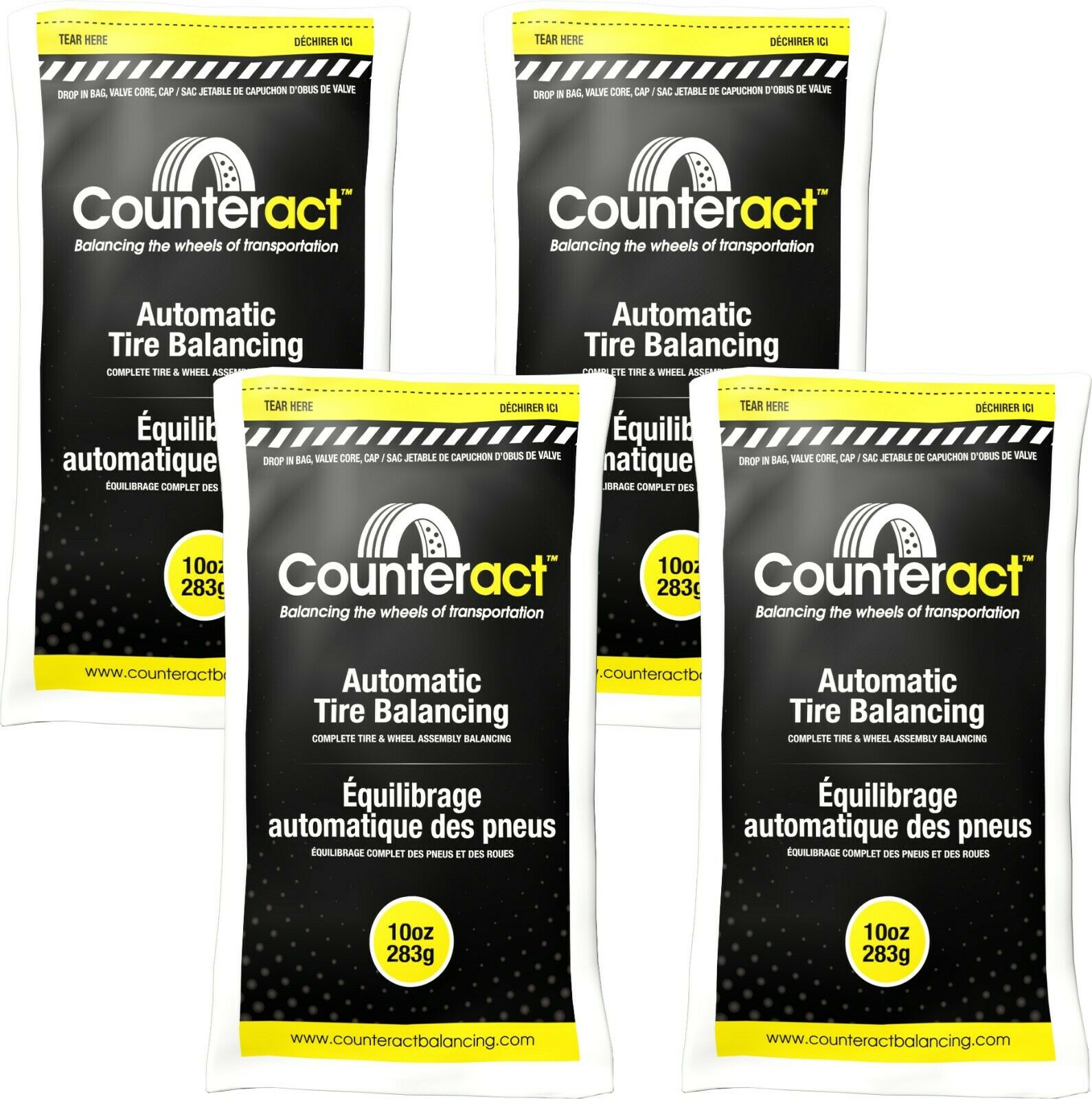 Counteract 100BNB Tire Balancing Beads 10 oz (4 Bags)