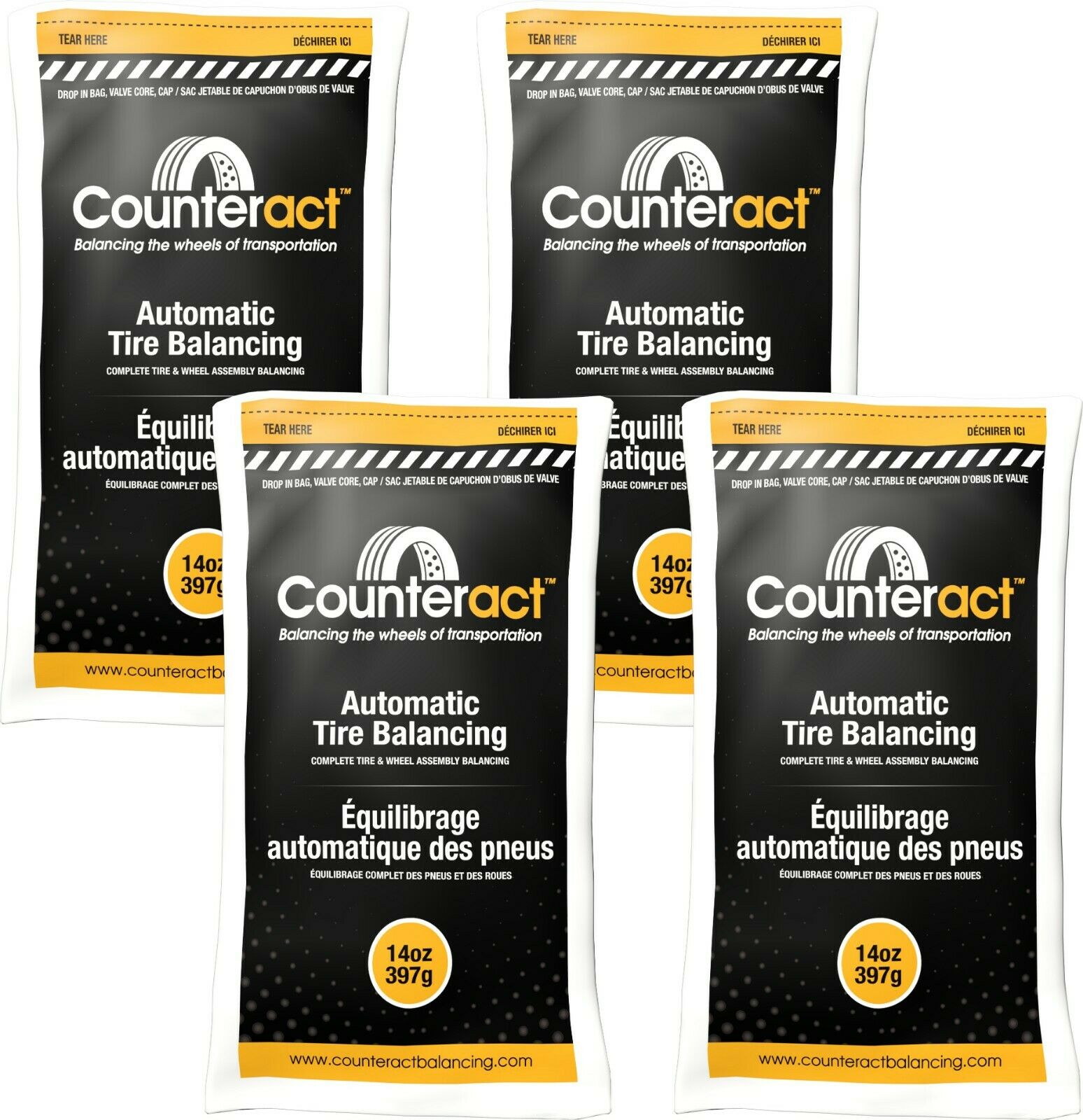 Counteract 140BNB Tire Balancing Beads 14 oz (4 Bags)