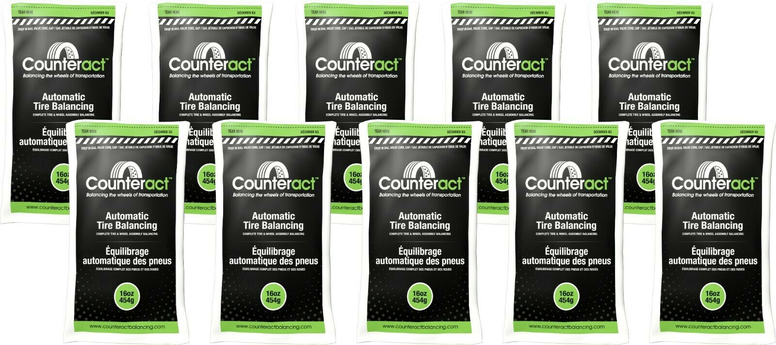 Counteract 160BNB Tire Balancing Beads 16 oz (10 Bags)