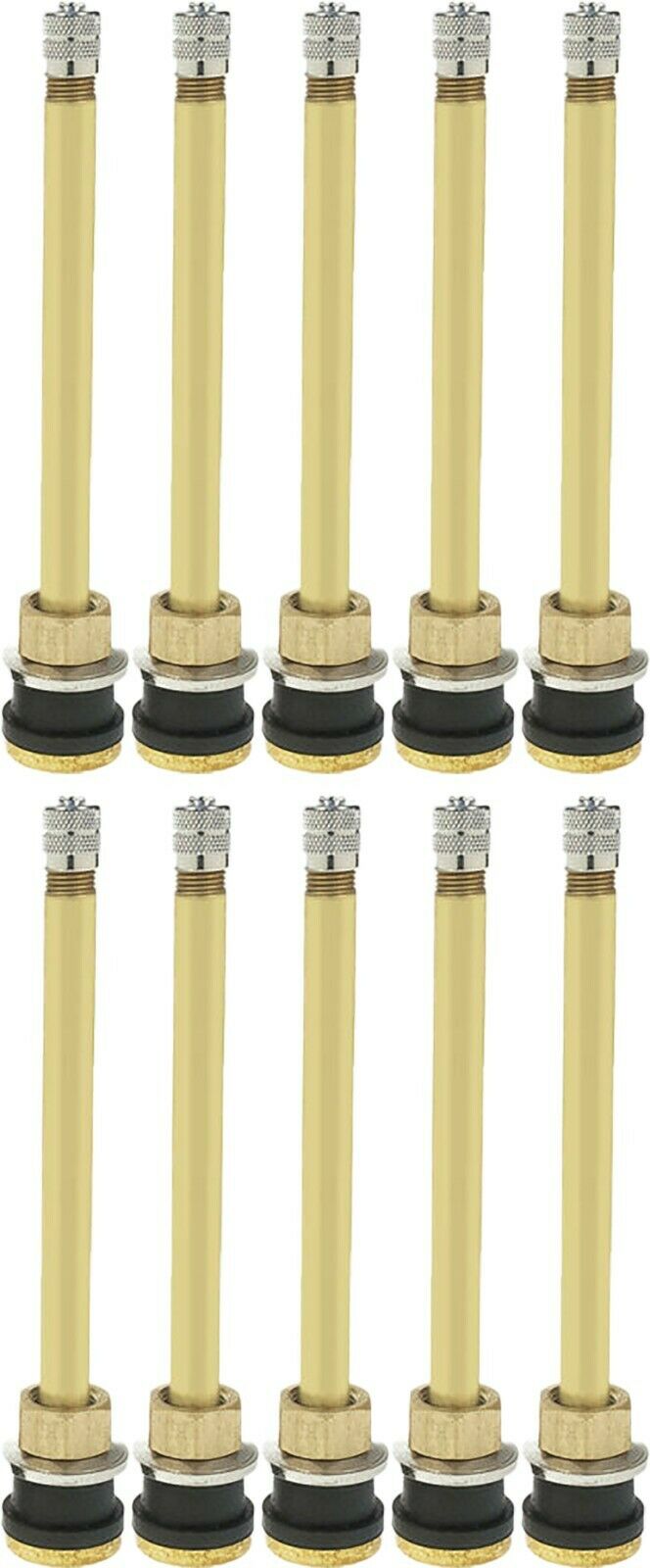 Dill TR574 5" Brass Clamp-in Tubeless Truck Valve Stem (.625) Pack of 10