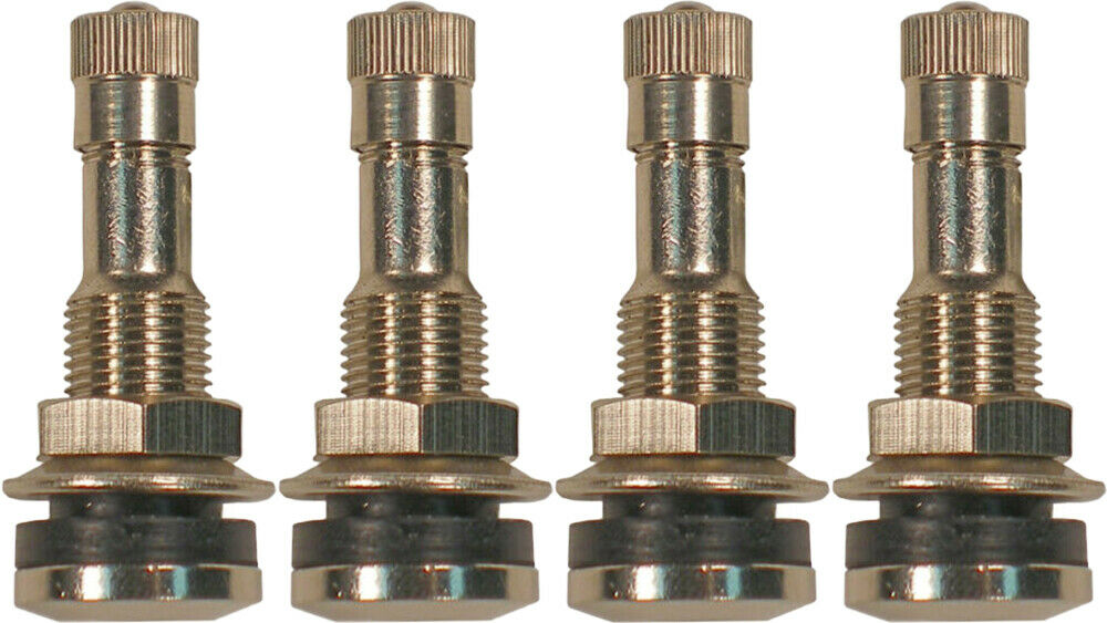 Dill VS-902CR 1-1/4" Nickle Plated Brass Bolt In Valve Stem .453/.625 Pack of 4