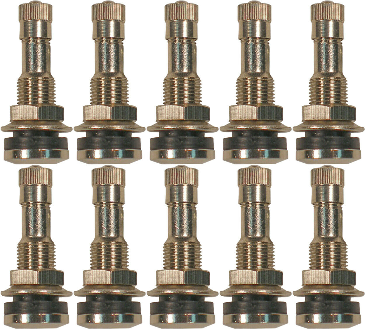 Dill VS-902CR 1-1/4" Nickle Plated Brass Bolt In Valve Stem .453/.625 Pack of 10