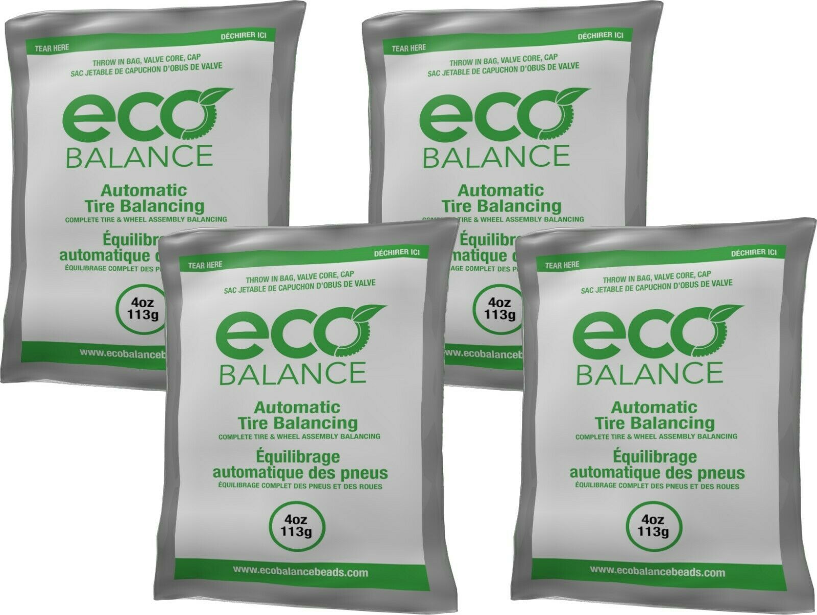 ECO Balance 04EB Tire Balancing Beads 4 oz (4 Bags)