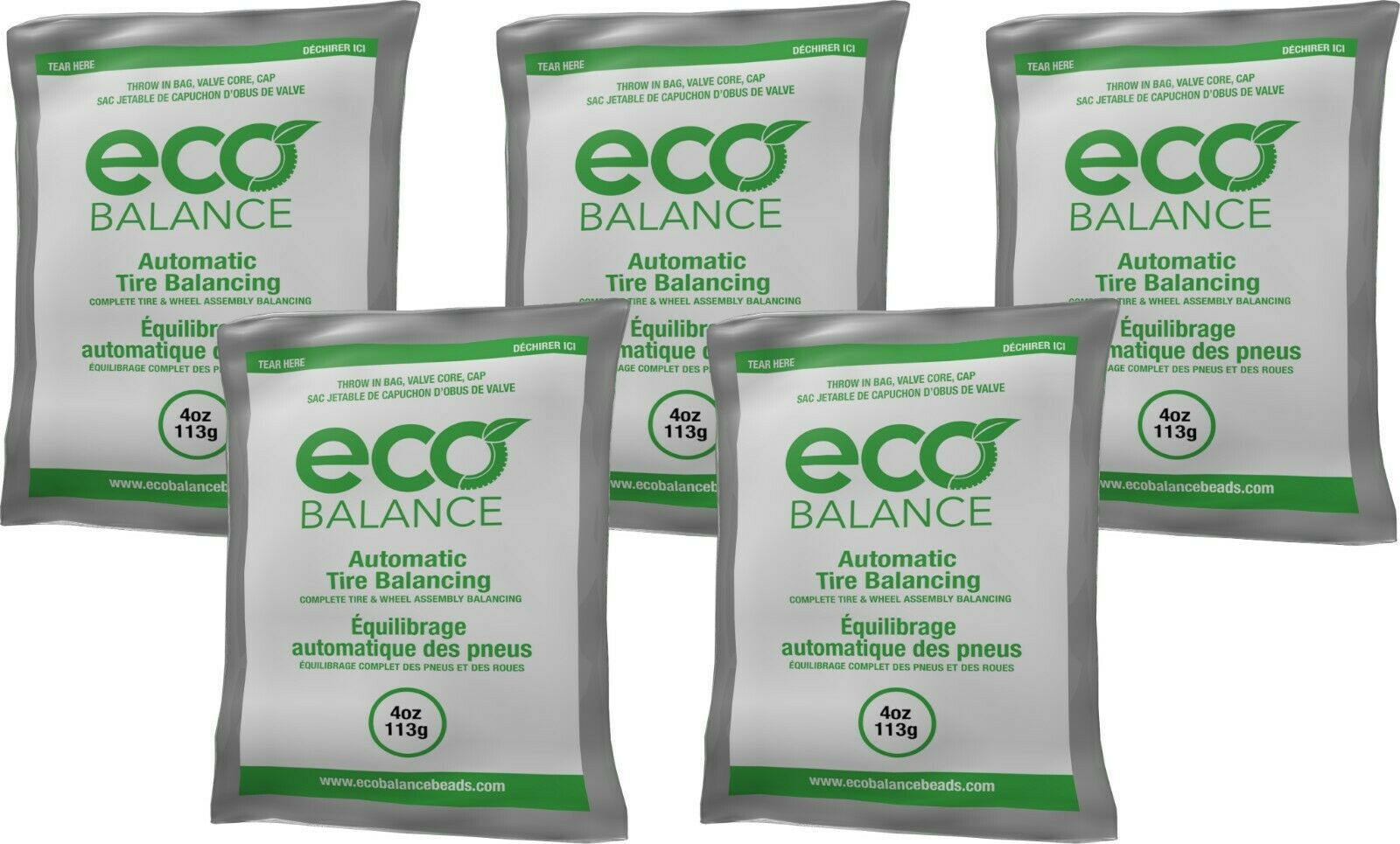 ECO Balance 04EB Tire Balancing Beads 4 oz (5 Bags)