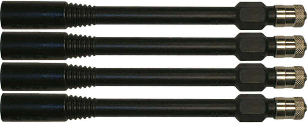 Haltec HE-351 3.82" Black Polymer Plastic Valve Extension Pack of 4