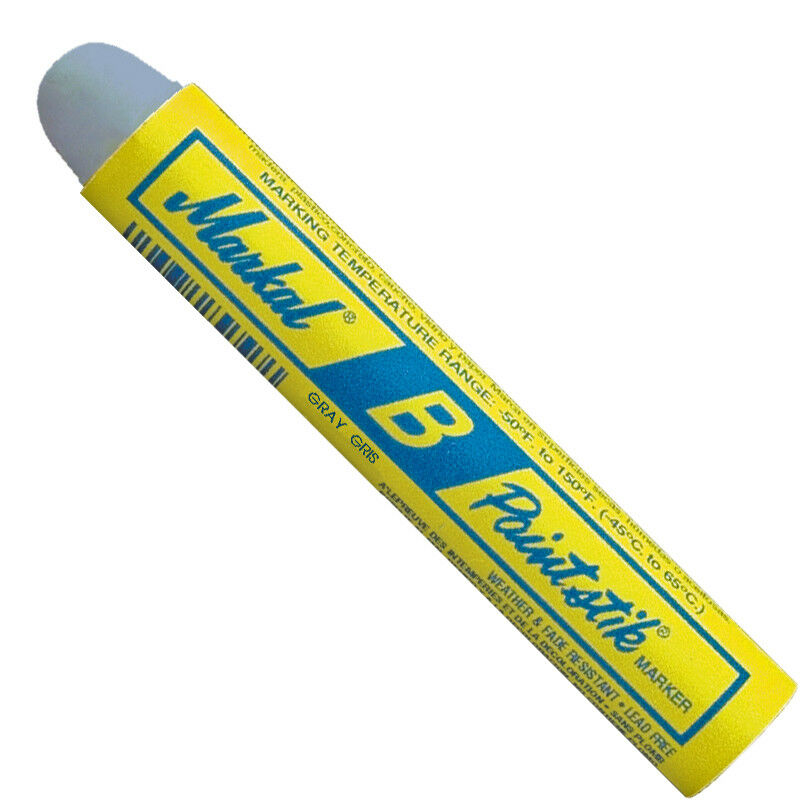 Markal "B" Aluminum Solid Paint Crayon Stick Tire Marker Pack Of 12