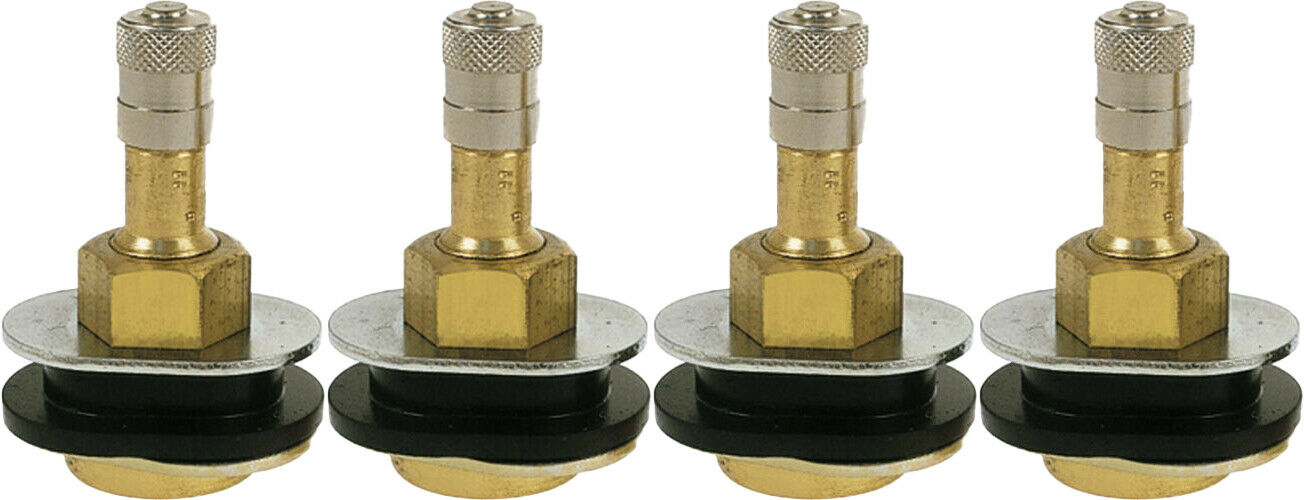 TR501OV 1-1/2" Brass Clamp-in Oval Tubeless Tire Truck Valve Stem Pack of 4