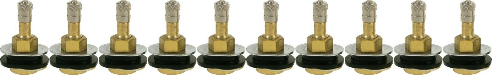 TR501OV 1-1/2" Brass Clamp-in Oval Tubeless Tire Truck Valve Stem Pack of 10