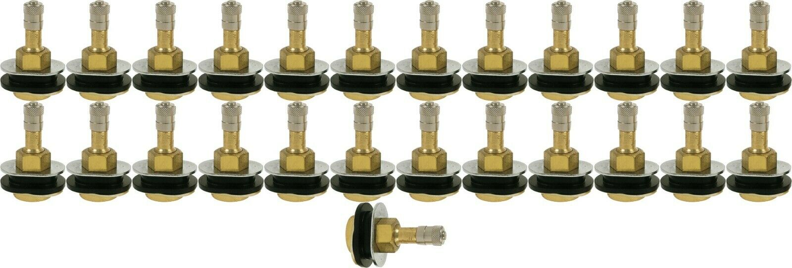 TR501OV 1-1/2" Brass Clamp-in Oval Tubeless Tire Truck Valve Stem Pack of 25