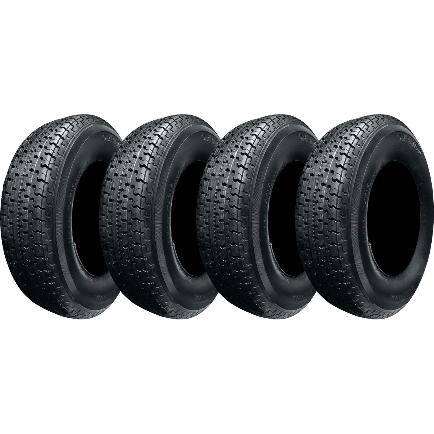 Omni Trail Radial Trailer Tire LRD 8ply ST205/75R15 - Pack of 4