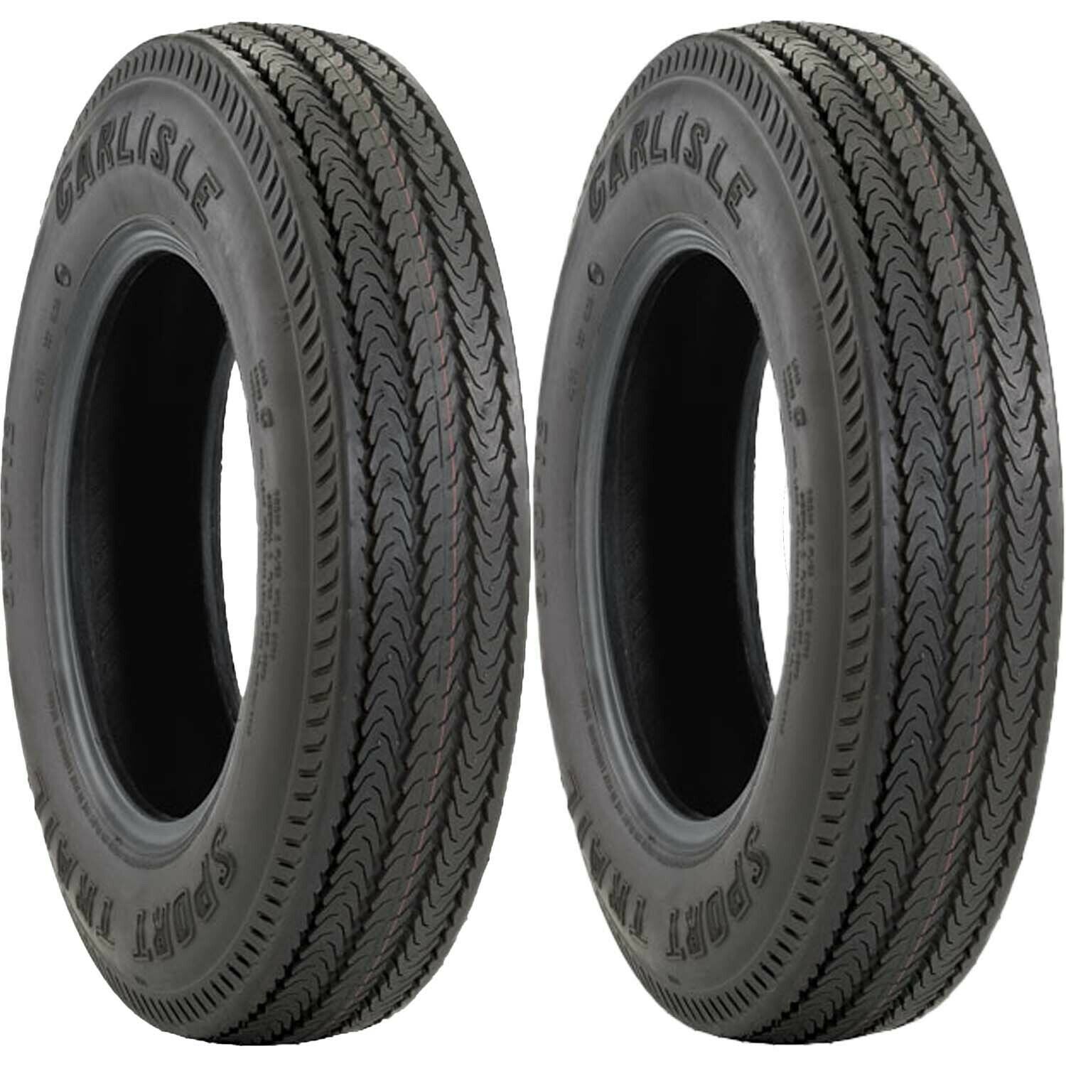 Carlisle Sport Trail Trailer Tire LRB 4Ply 4.80-8 Pack of 2