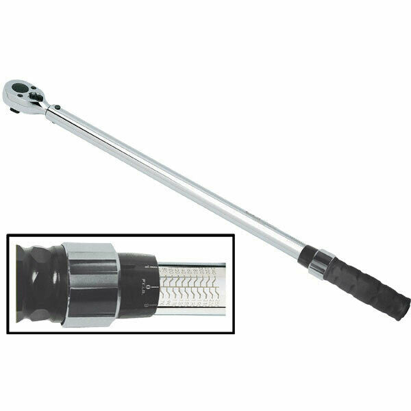 168-12250 1/2" Drive Click Style Micro Adjust Torque Wrench 20-250 Ft/Lbs