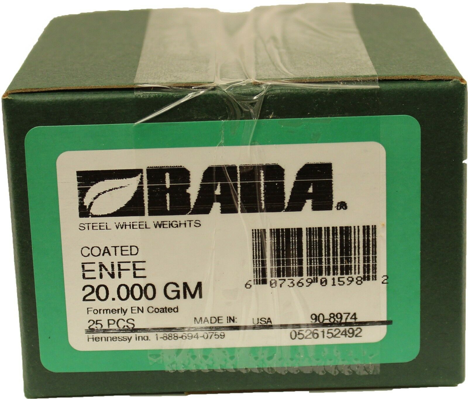 Bada ENFE020 EN Steel Wheel Weights 20g - Box of 25