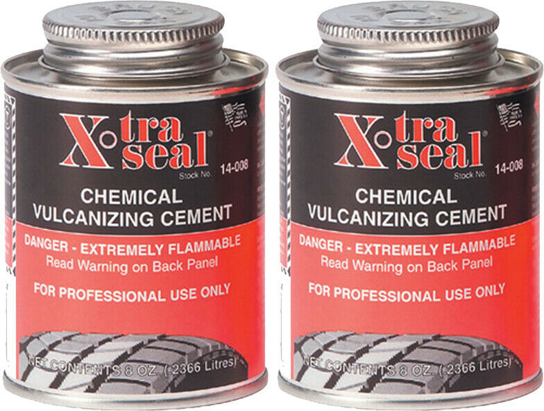 Xtra Seal 14-008 Chemical Vulcanizing Cement 8oz Pack of 2