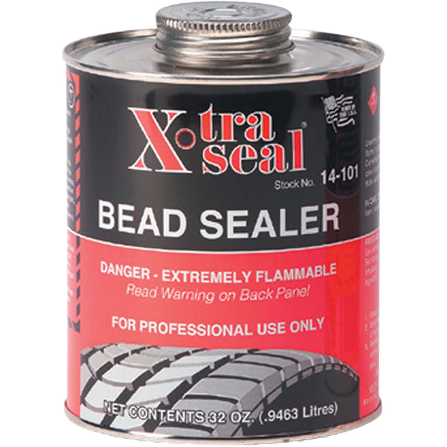 Xtra Seal 14-101 Tire Bead Sealer In Brush Top 32 oz Can Pack of 6